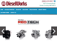 Tablet Screenshot of dieselworksnh.com